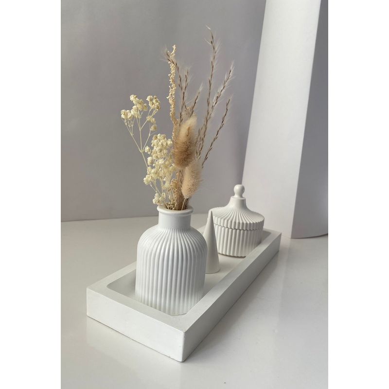 GENERICO - centro decorativo mesa repisa mueble jarron flores bandeja