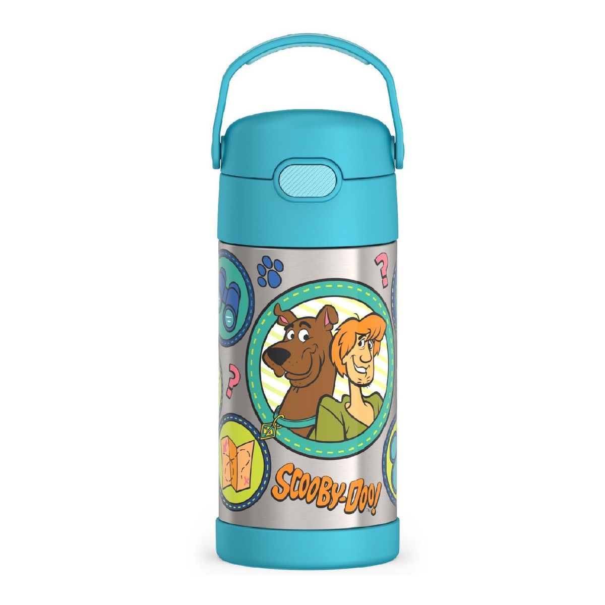 THERMOS - Termo Pitillo Infantil Acero Inoxidable Scooby Doo 12 Onz