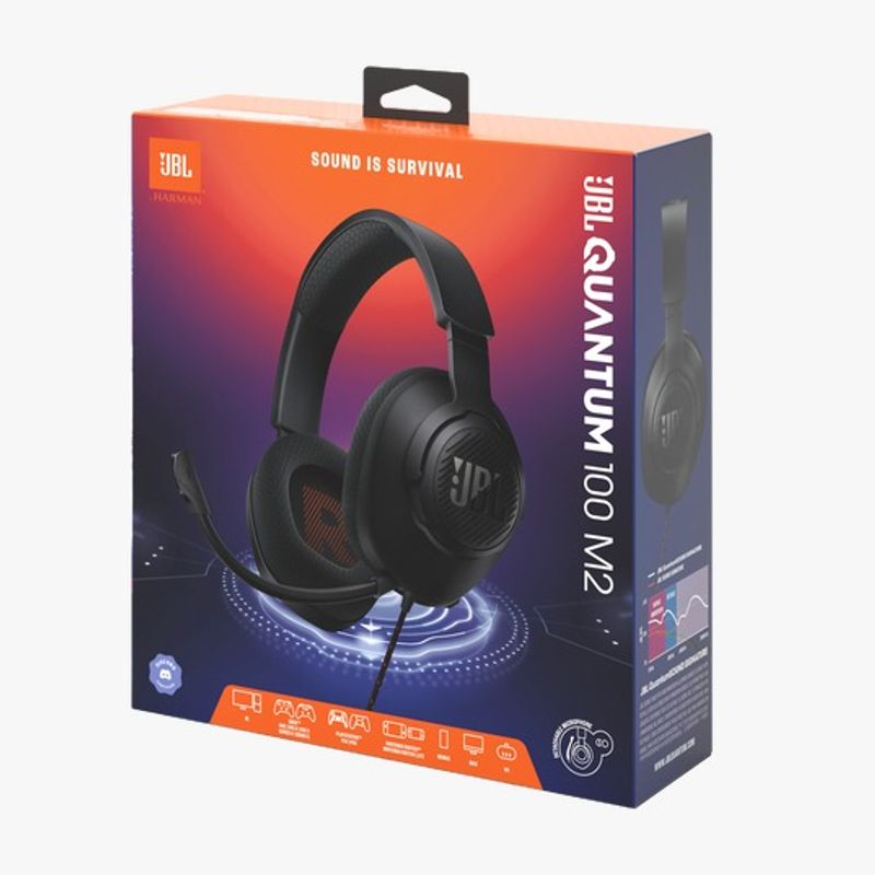 JBL - AUDIFONOS JBL QUANTUM 100 M2 COMPATIBLE PC, XBOX PS4,PS5 COLOR NEGRO