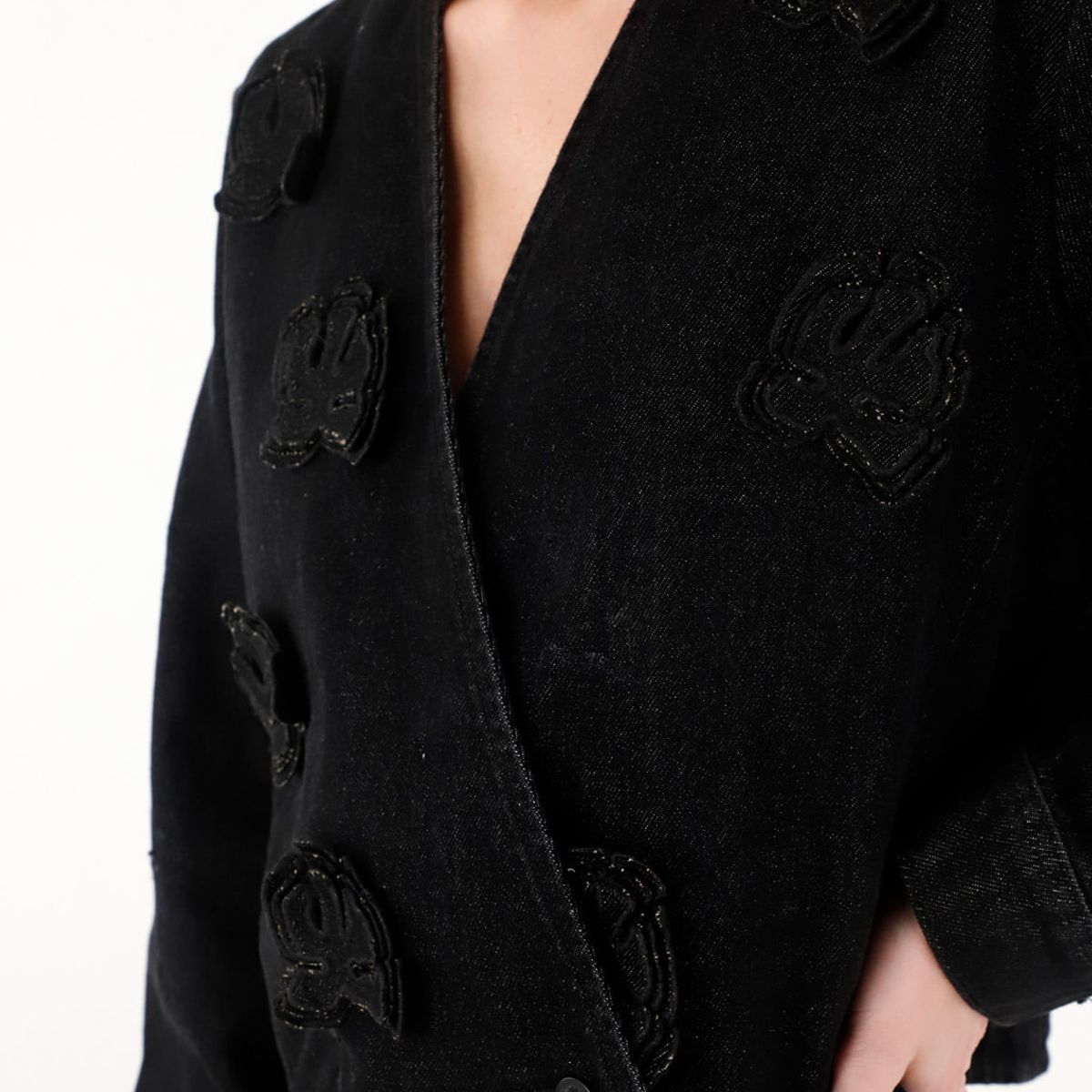 TENNIS - Chaqueta torera con apliques de flores para mujer