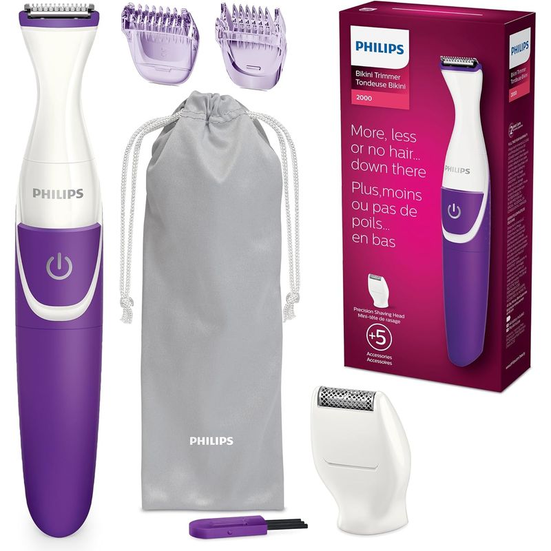 PHILIPS - Philips BikiniGenie Rasuradora Inalámbrico Línea Bikini BRT383