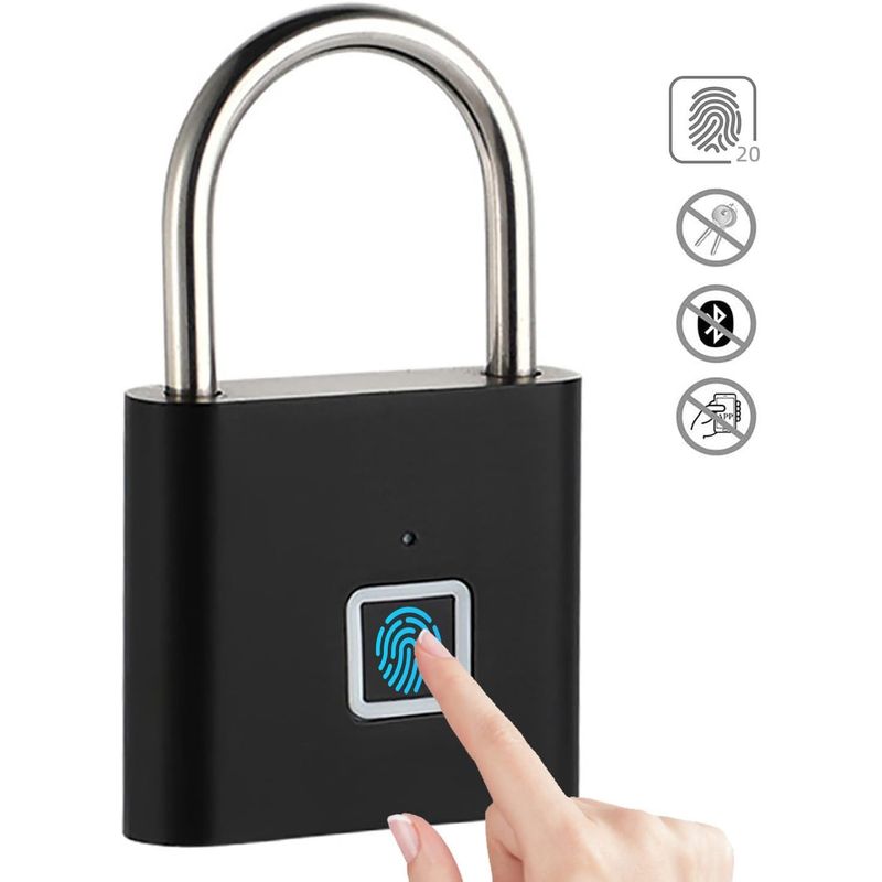 GENERICO - Candado De Seguridad Detector De Huellas