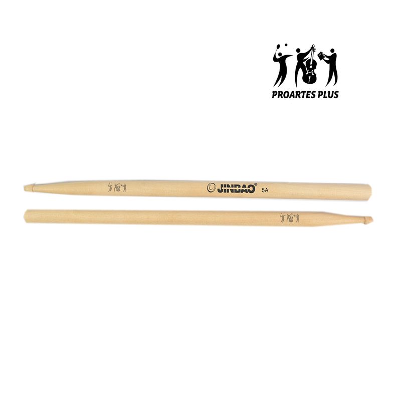 GENERICO - Baquetas Punta Madera 5a Jinbao par Bateria Redoblante