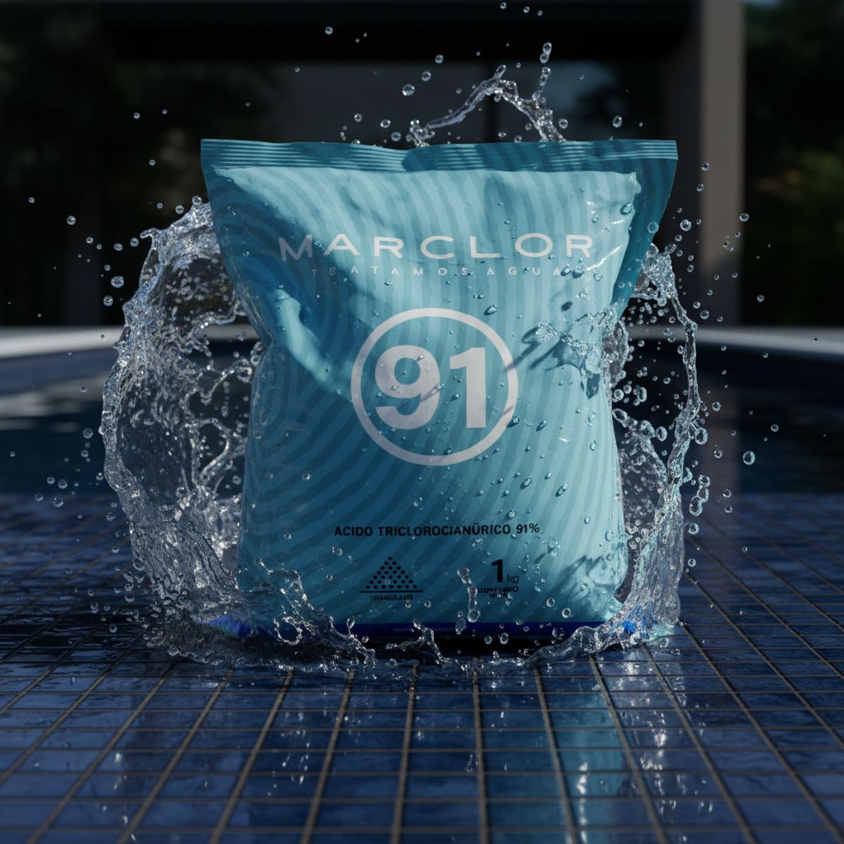 PREMIUM - CLORO PARA PISCINAS AL 90% X 1 KG TRICLORO GRANULADO PREMIUM