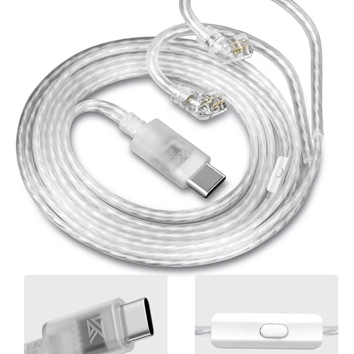 KZ - Cable Kz Usb C Con Microfono Para Kz Zsn Pro castor edx Pro