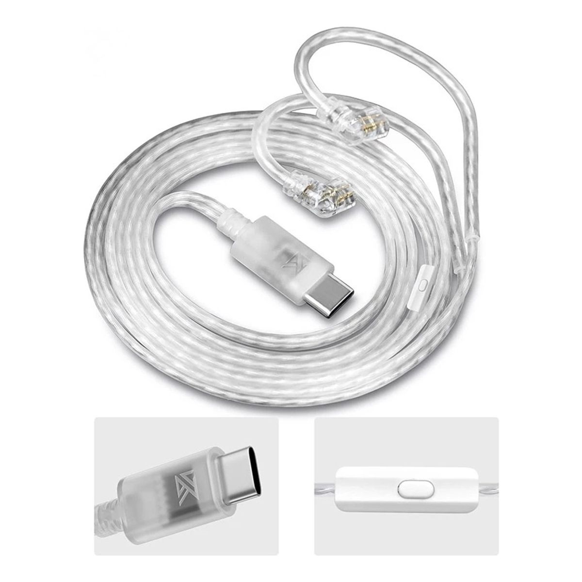 KZ - Cable Kz Usb C Con Microfono Para Kz Zsn Pro castor edx Pro