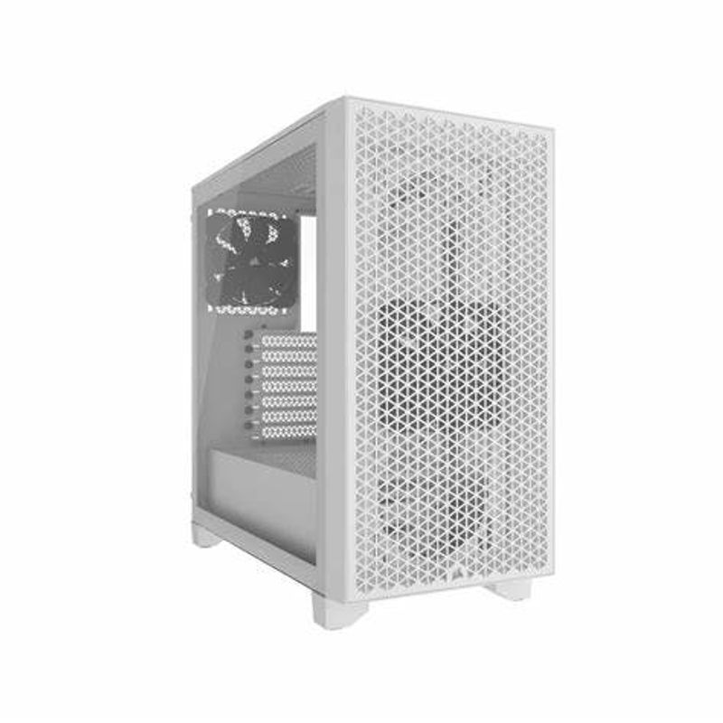 CORSAIR - CHASIS CORSAIR 3000D AIRFLOW  WHITE - 2FANS RGB - ATX MICRO ATX