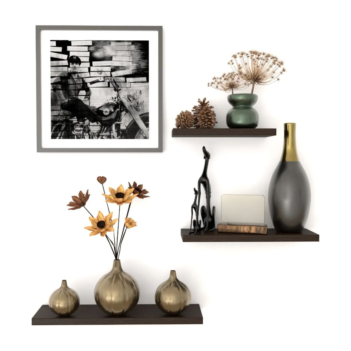 GENERICO - Super Promo!!!! Set 3 Repisas Flotantes - Decoración Moderna