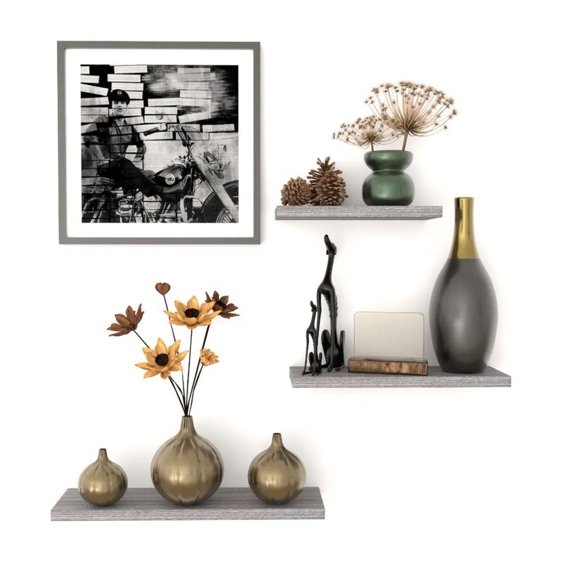 GENERICO - Super Promo!!!! Set 3 Repisas Flotantes - Decoración Moderna