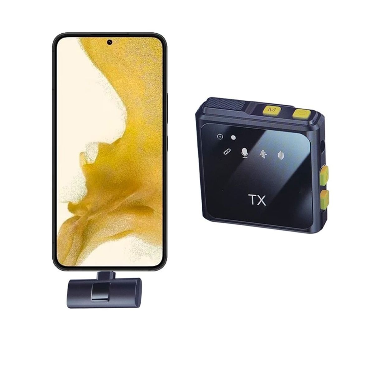 GENERICO - Micrófono Inalámbrico De Solapa Tx F9 Android iPhone Y Pc