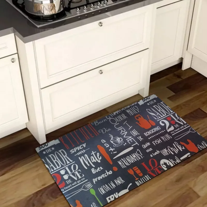 GENERICO - Tapete De Cocina Vinílico Estampado Antideslizante 50x90 Cm Modelo 3