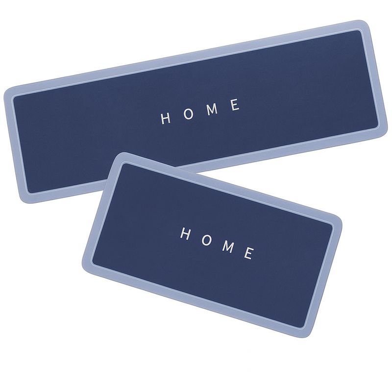GENERICO - Set de 2 Tapetes de Cocina Absorbentes y Antideslizantes