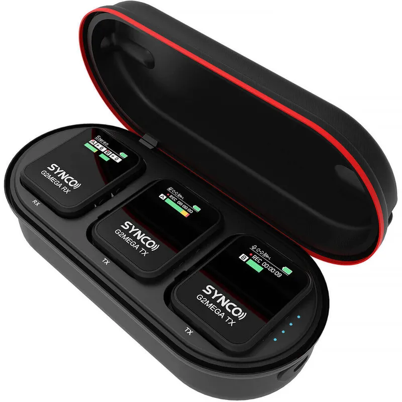 GENERICO - Micrófono SYNCO G2A2 MEGA de solapa doble para camaras y celular