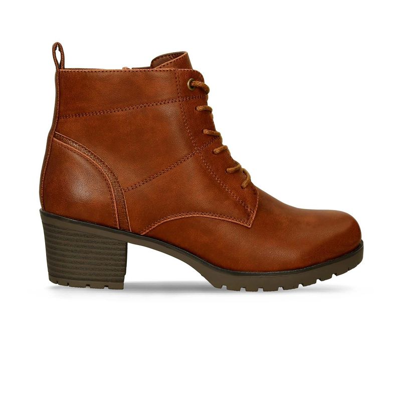 BATA - Botines Para Mujer Bata Camel Ibor Silvia