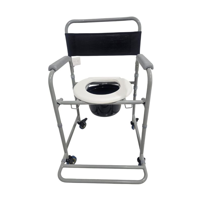 GMD - SILLA SANITARIO CON RUEDAS LOWE CAPACIDAD 80 Kg