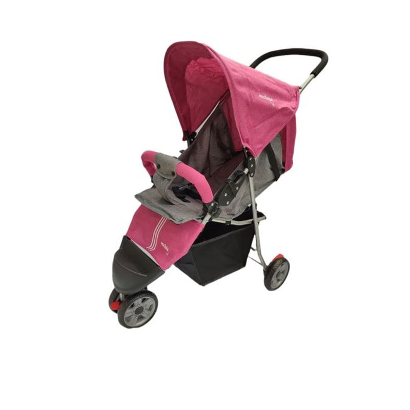 GENERICO - Coche Paseador Tres Ruedas Para Bebe Facil Plegado Liviano