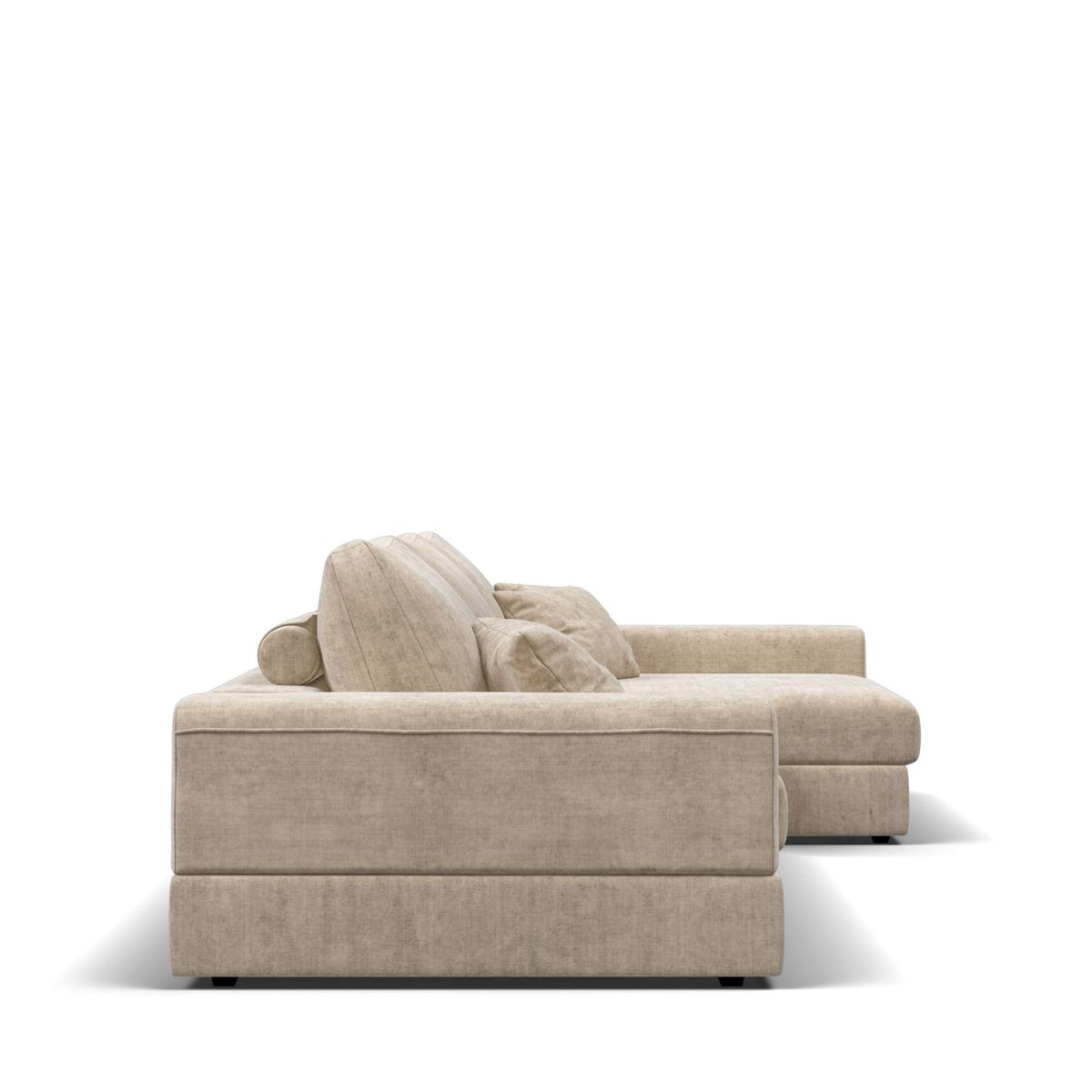 GENERICO - Juego de sala moderno en L Beige o sofá Moderno Axis