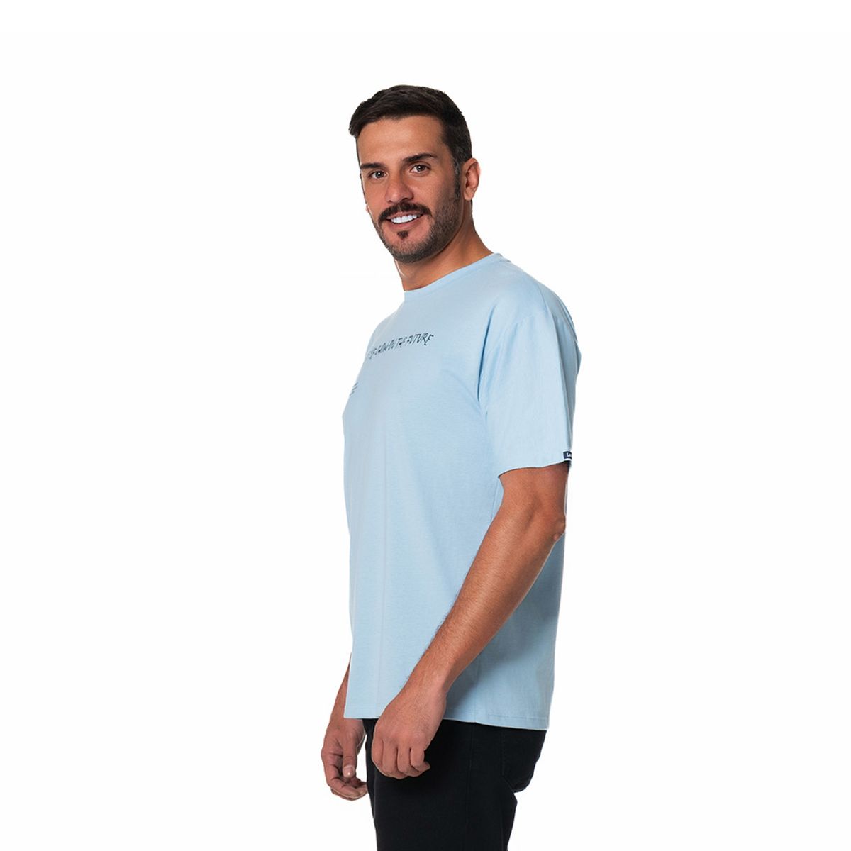 LEC LEE - Camiseta Casual Hombre Lec Lee Azul Claro