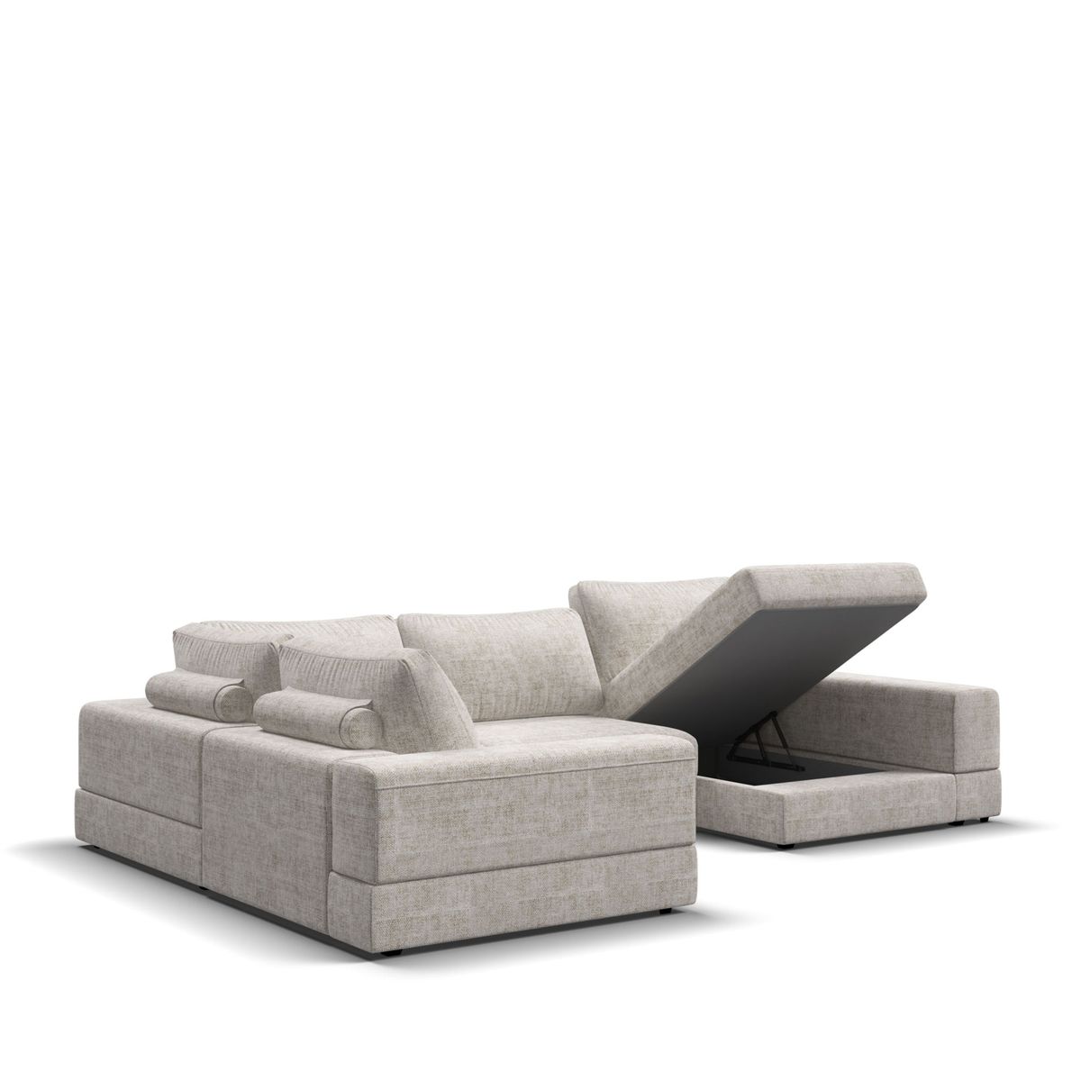 GENERICO - Juego de sala moderno en U Blanco Sofá Axis