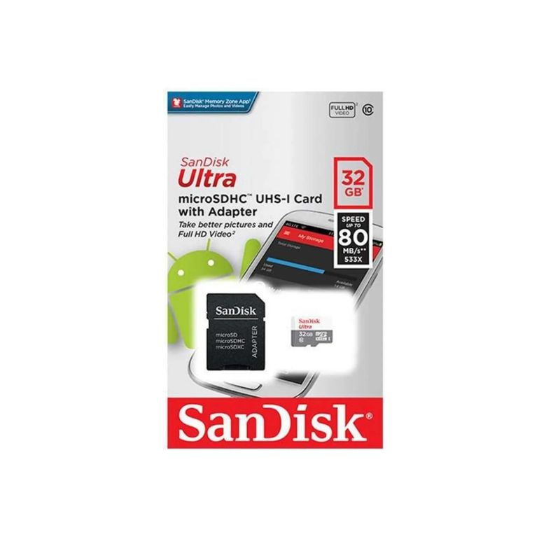 GENERICO - Tarjeta De Memoria Sandisk Sdsquns-032g-gn3mn Ultra 32gb