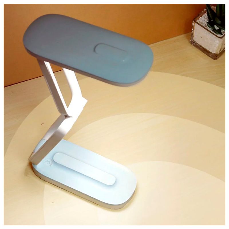 GENERICO - Lampara De Escritorio Plegable Led Recargable gris-blanco