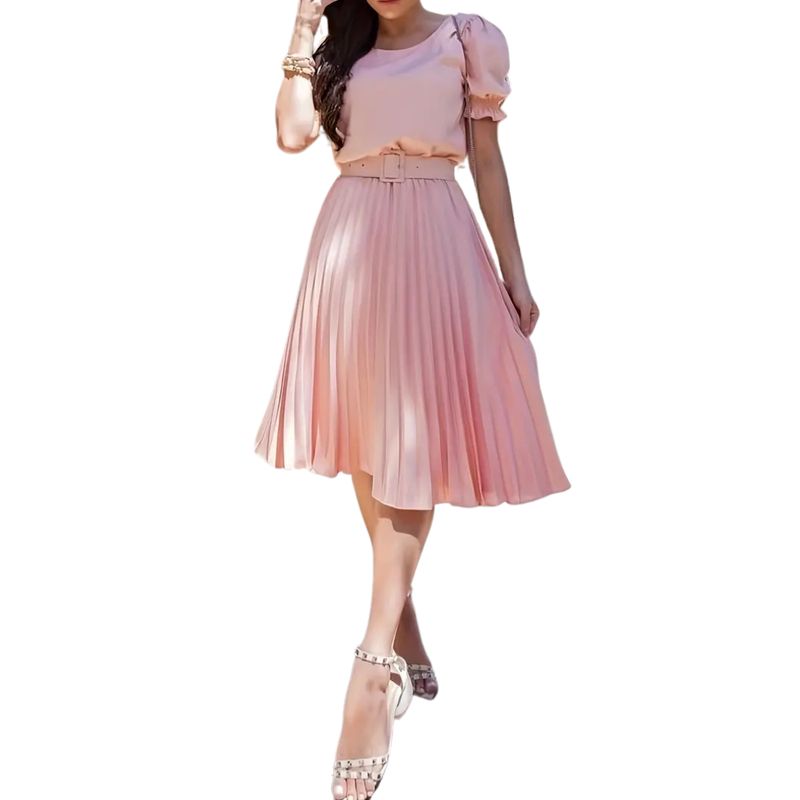 YURELKSHOP - VESTIDO SET DE FALDA Y BLUSA