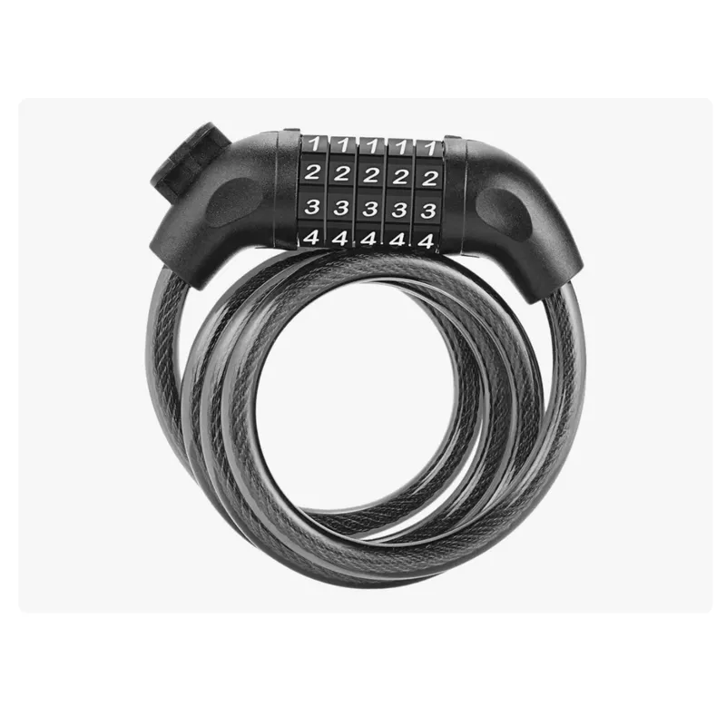 GENERICO - Guaya Cable Espiral Acero Bicicleta Patineta Seguridad Llave
