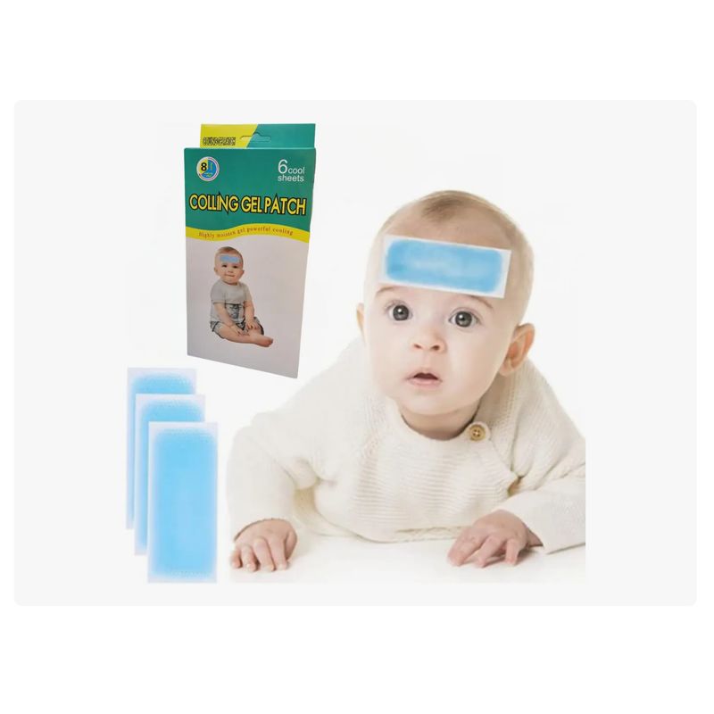 GENERICO - Pack De 6 Parches Refrescantes Para Bebés / Anti Fiebre