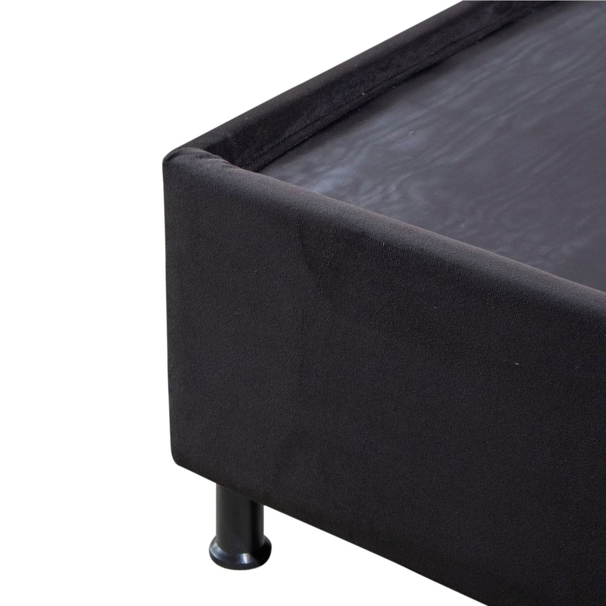 AMAIKA - Base Cama Doble NEGRA + 2 cojines