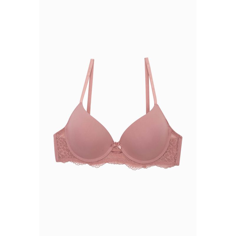 LILI PINK - Brasier copa "c" con cubrimiento 3/4 y base con encaje