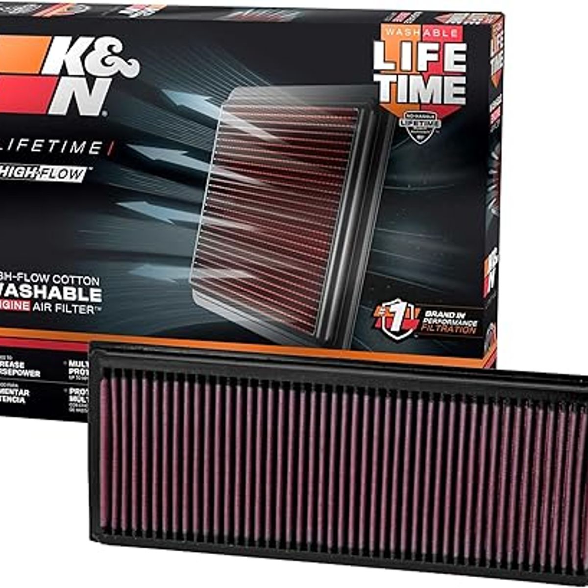 GENERICO - K&N 33-2865 - Filtro de aire de repuesto de alto rendimiento