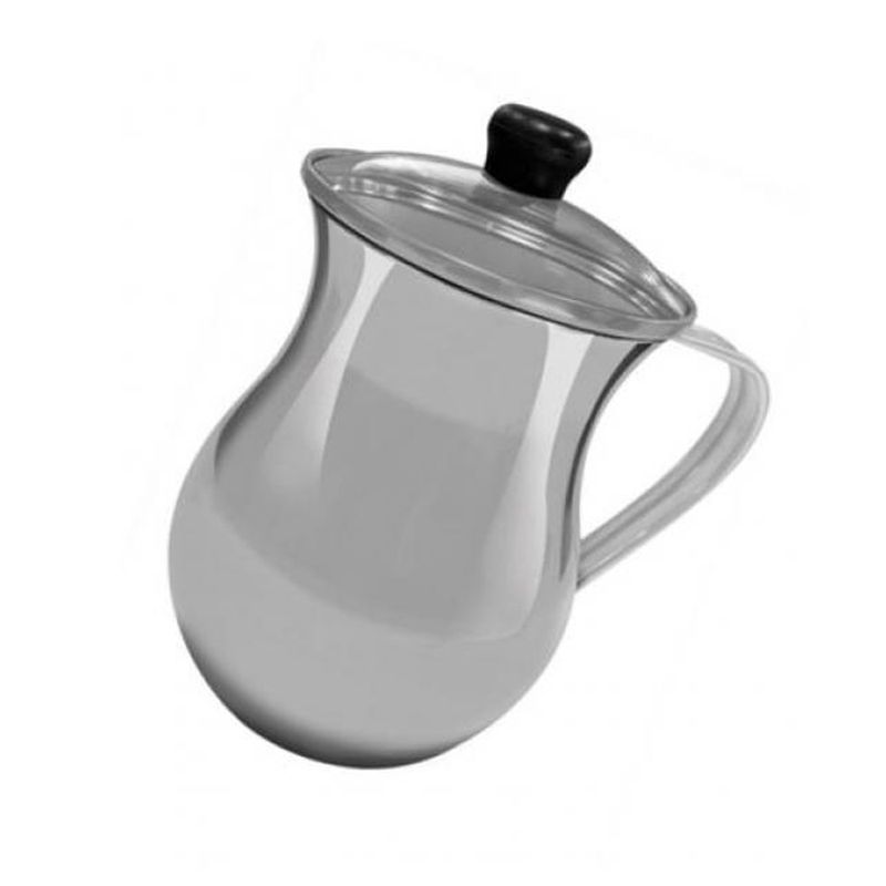 IMUSA - Chocolatera de Aluminio Imusa Con Tapa de Vidrio 10 cm 1,3 Litros