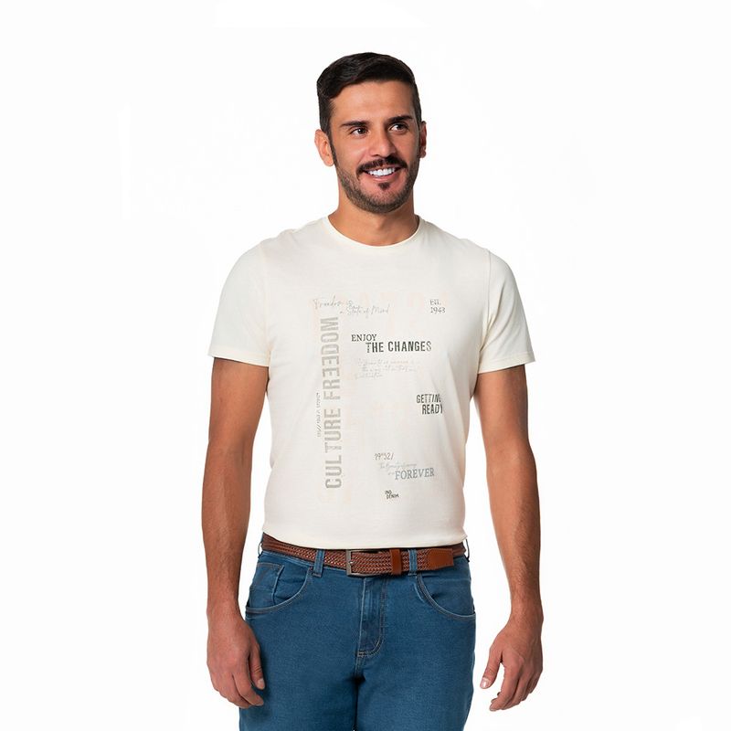 LEC LEE - Camiseta Básica Hombre Lec Lee Terracota