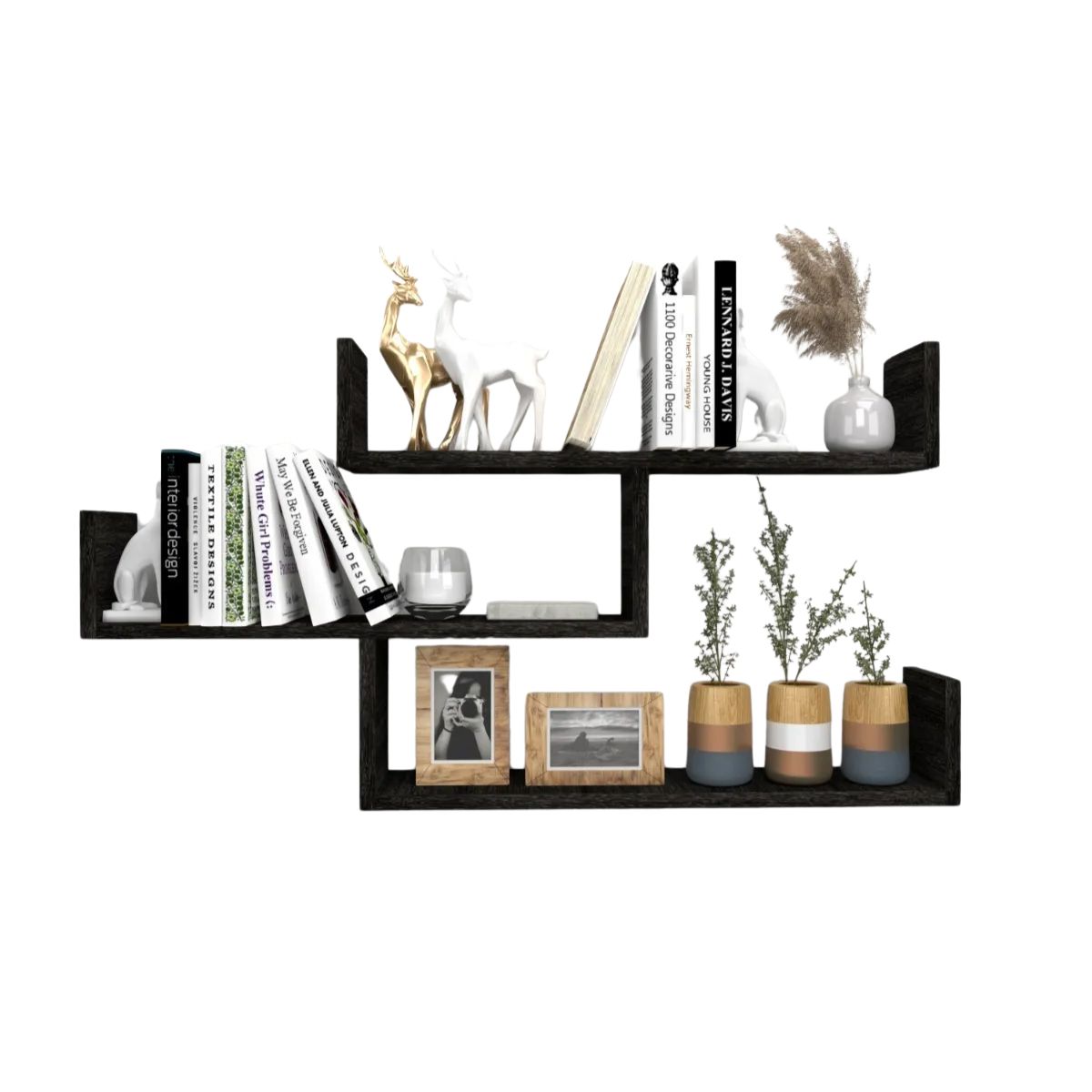 GENERICO - Repisa Flotante Modelo C-38  Decoración Moderna Minimalista