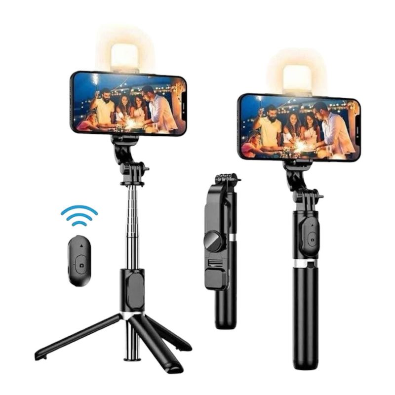 GENERICO - Trípode Selfie Stick Con Control Bluetooth Cámara De Teléfono Celular