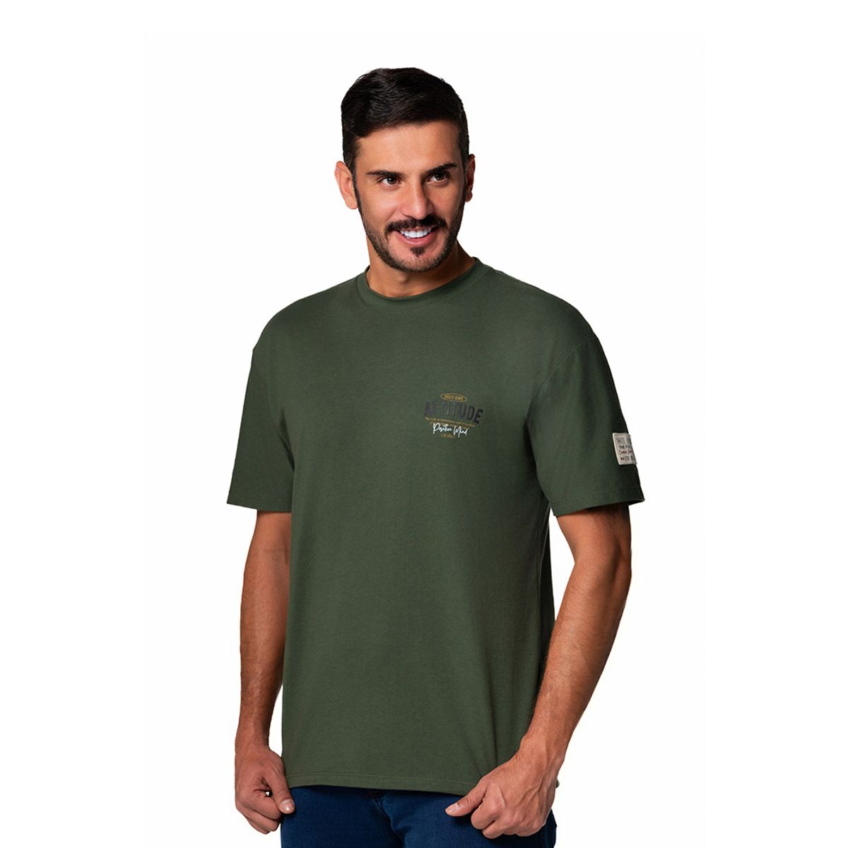 LEC LEE - Camiseta Basica Hombre Lec Lee Verde
