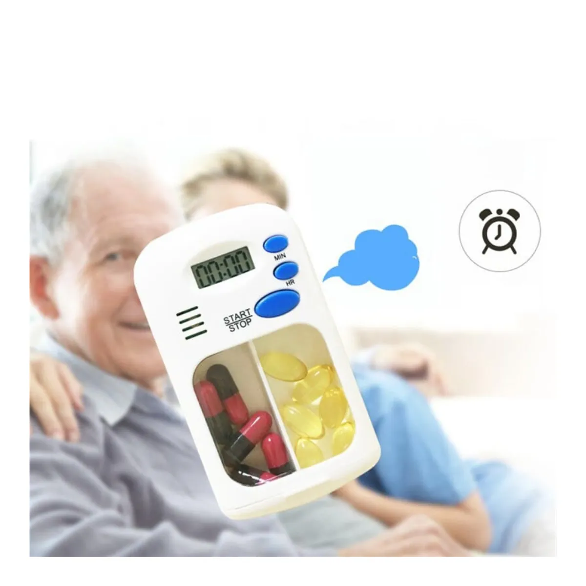 GENERICO - Pastillero con alarma recordatorio