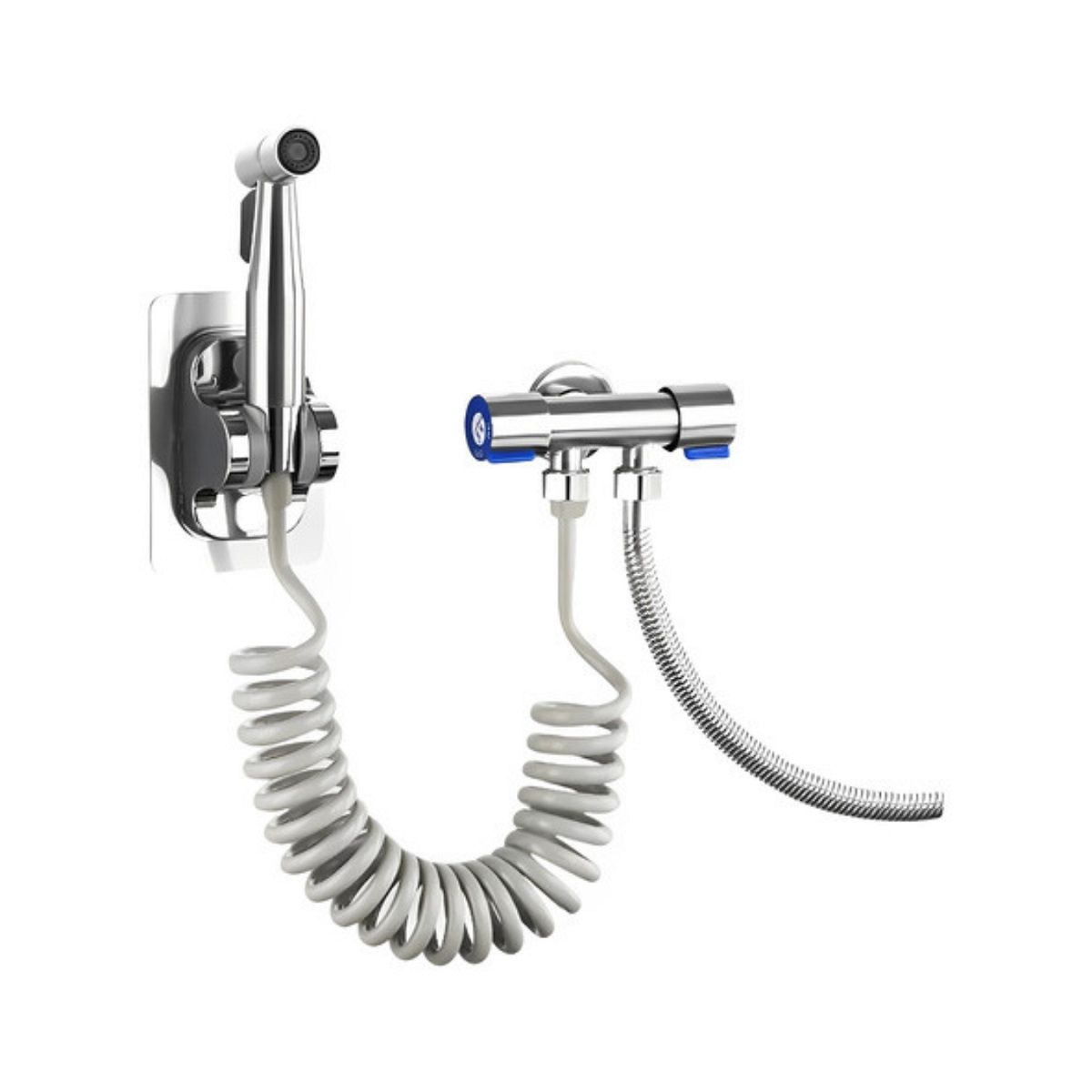 GENERICO - Kit Ducha Bidet Sanitario Acero + Manguera + Soporte