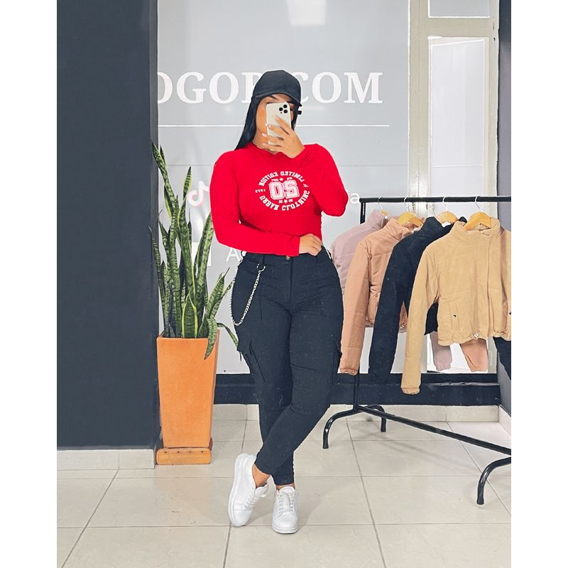 ATOGOB - Blusa manga larga  con estampado