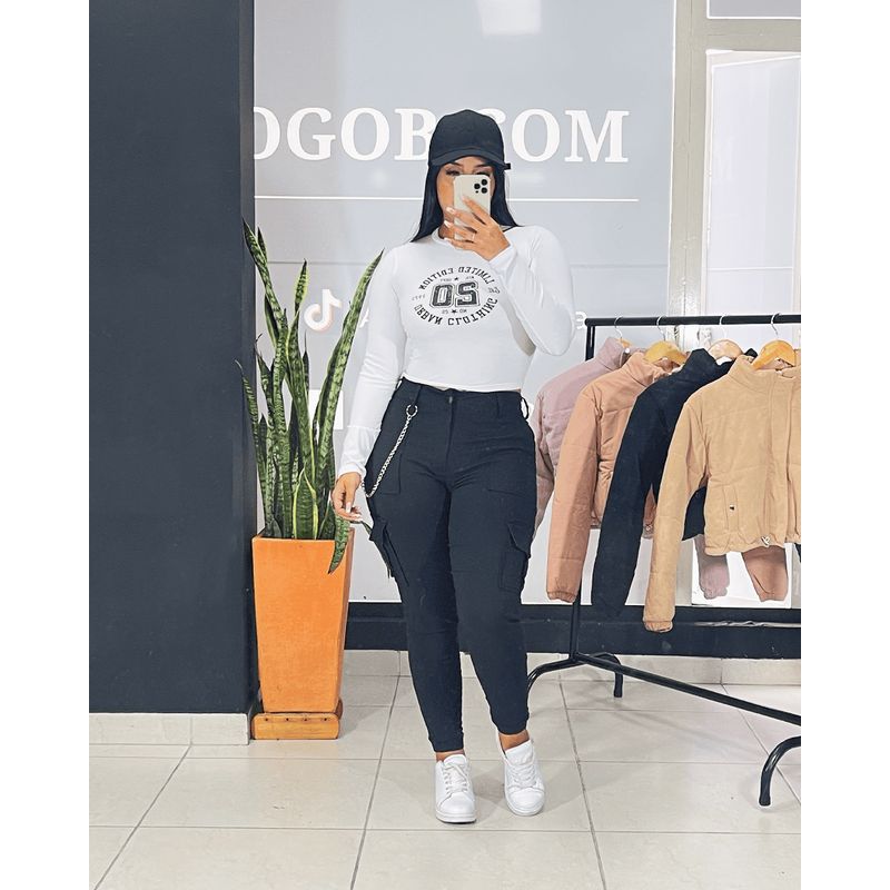 ATOGOB - Blusa manga larga  con estampado