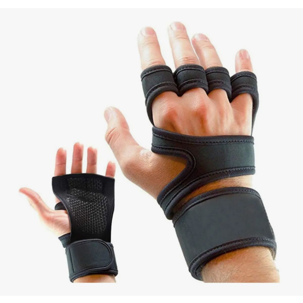 GENERICO - Guantes Con Muñequera Para Pesas Gimnasio Gym Calistenia