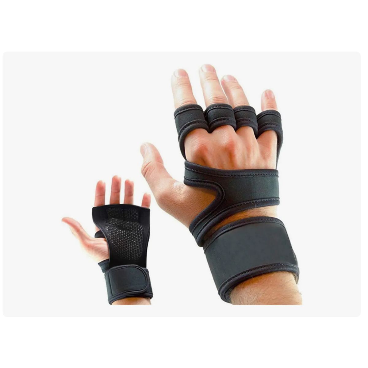 GENERICO - Guantes Con Muñequera Para Pesas Gimnasio Gym Calistenia