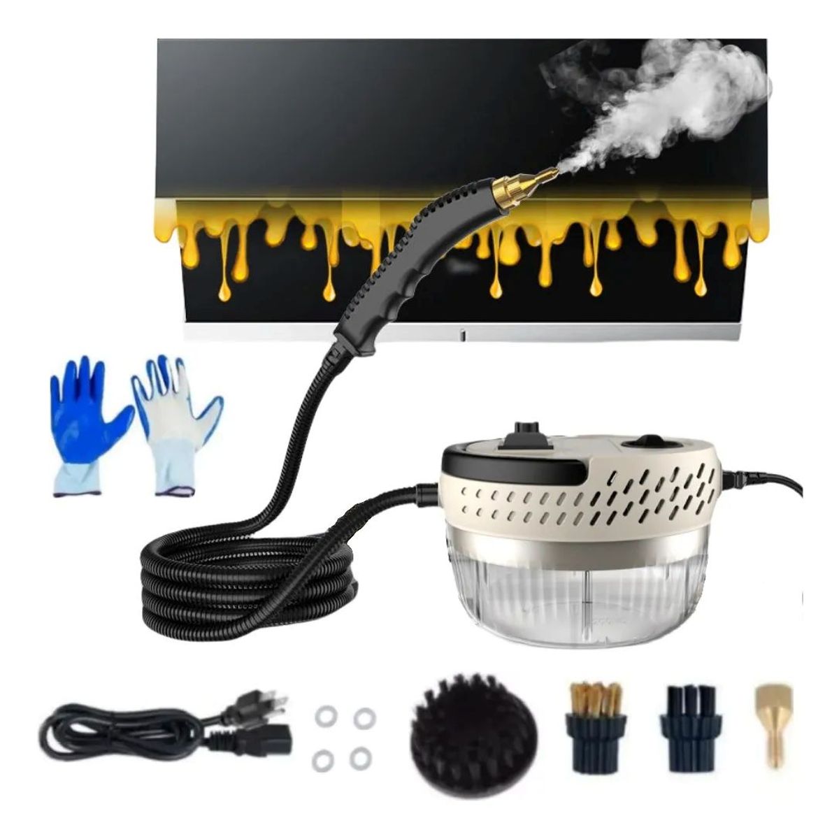 GENERICO - Vaporera Limpieza Presión Multiusos Aseo Vapor Portátil