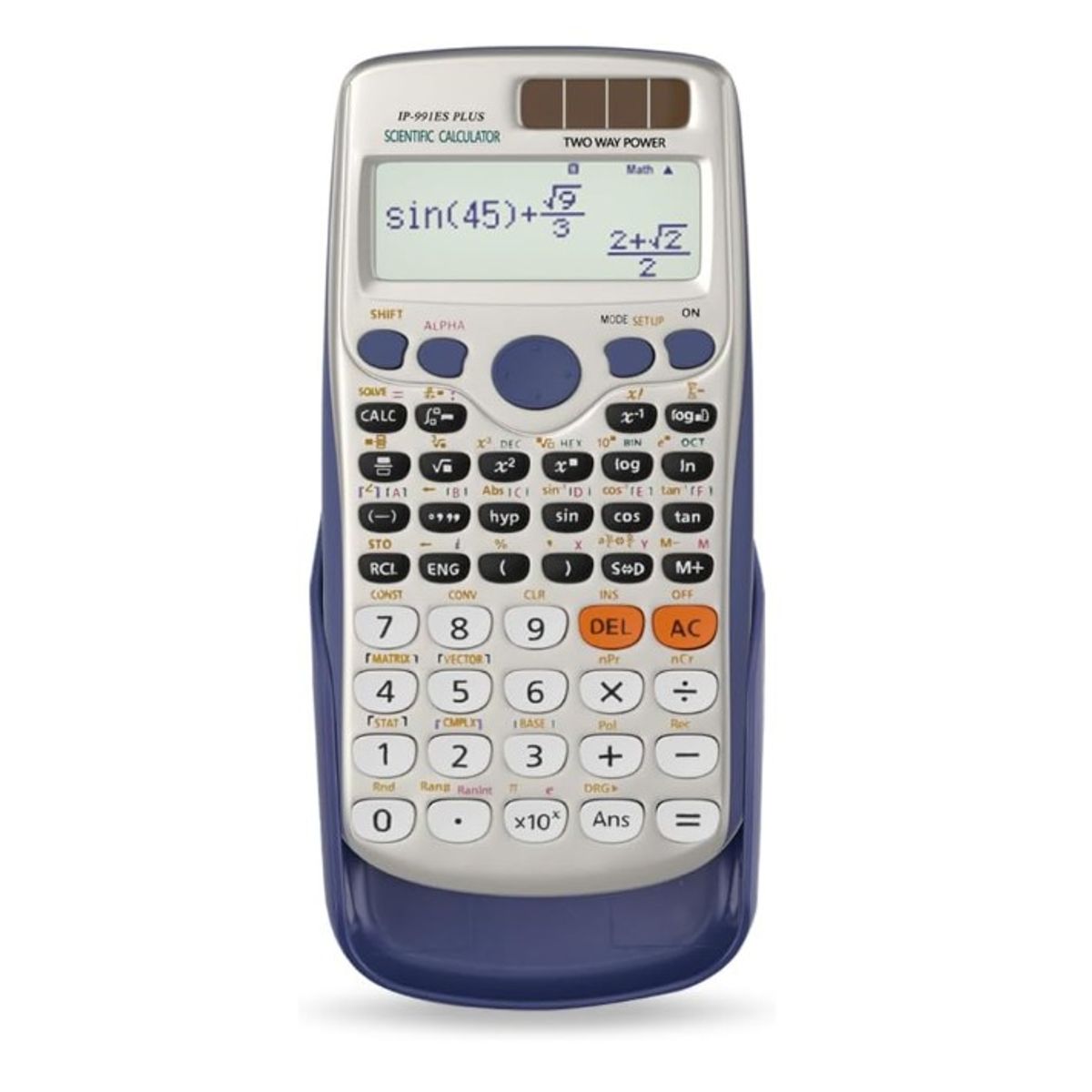 GENERICO - Calculadora Científica Con Pantalla Grande Solar Y Bateria