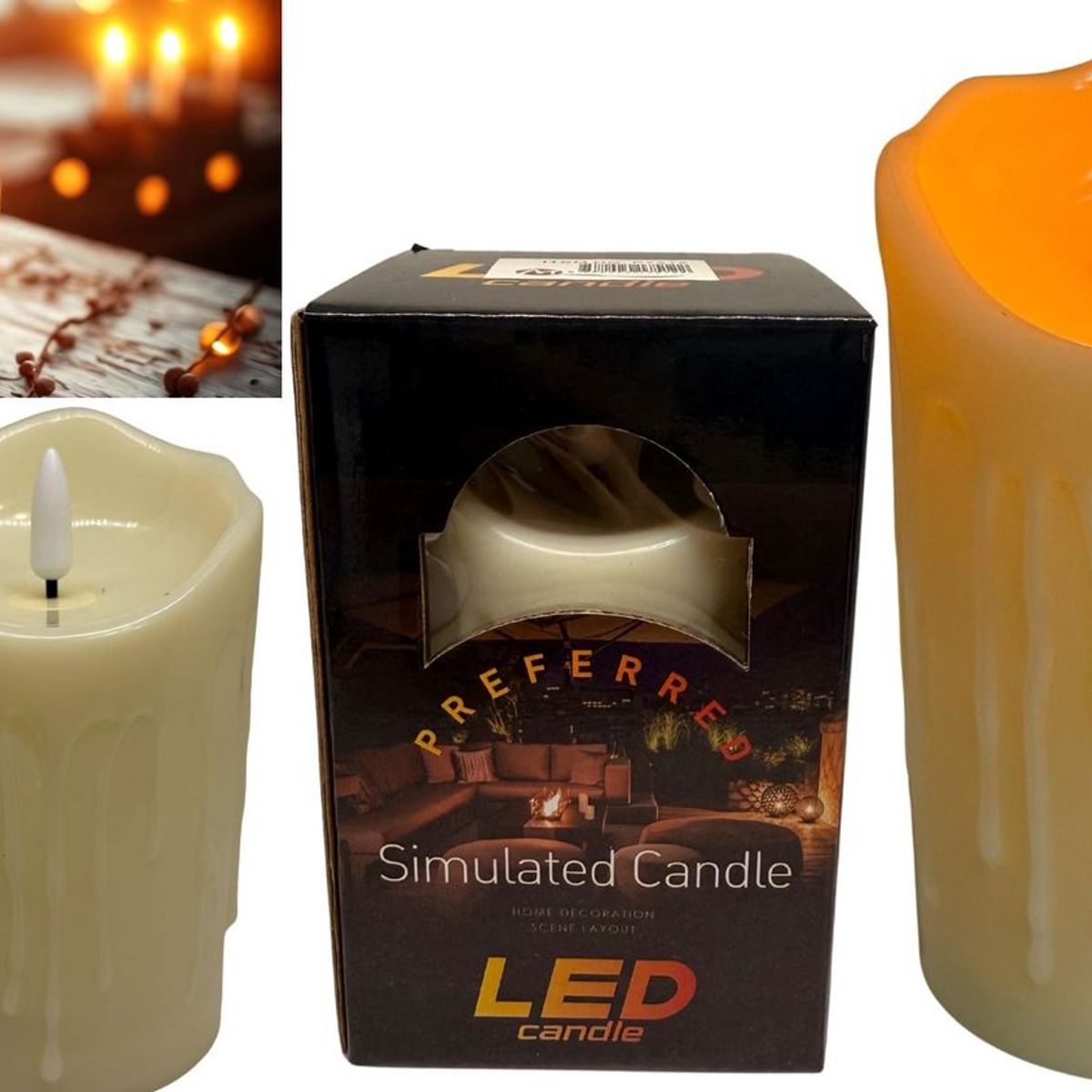 MAZUGI - Candelabros Electrónicos Veladora 12 cm Veladoras Eléctricas