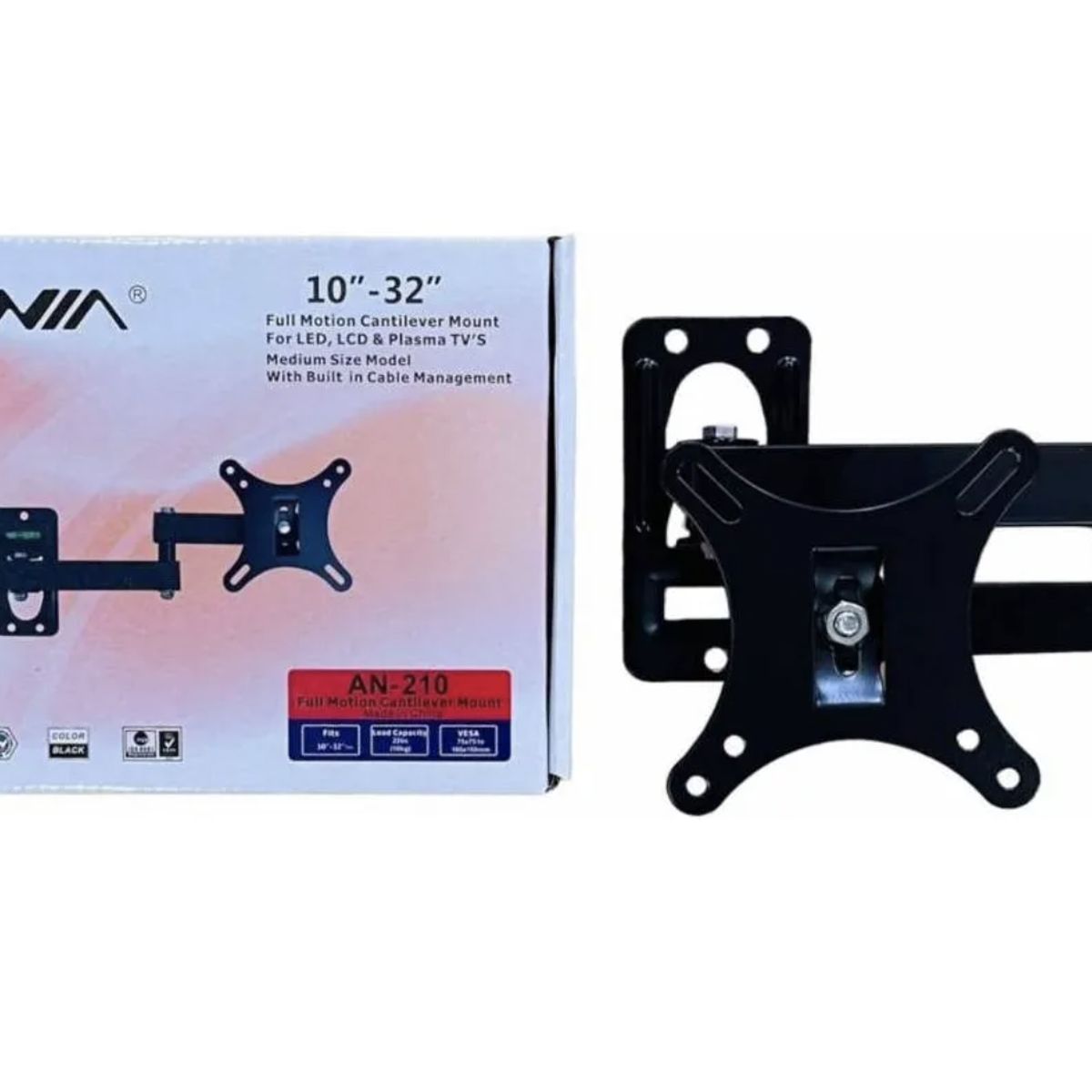 NIA - Soporte Movible Para Monitor Y Tv De 10 A 32 Pulgadas An210