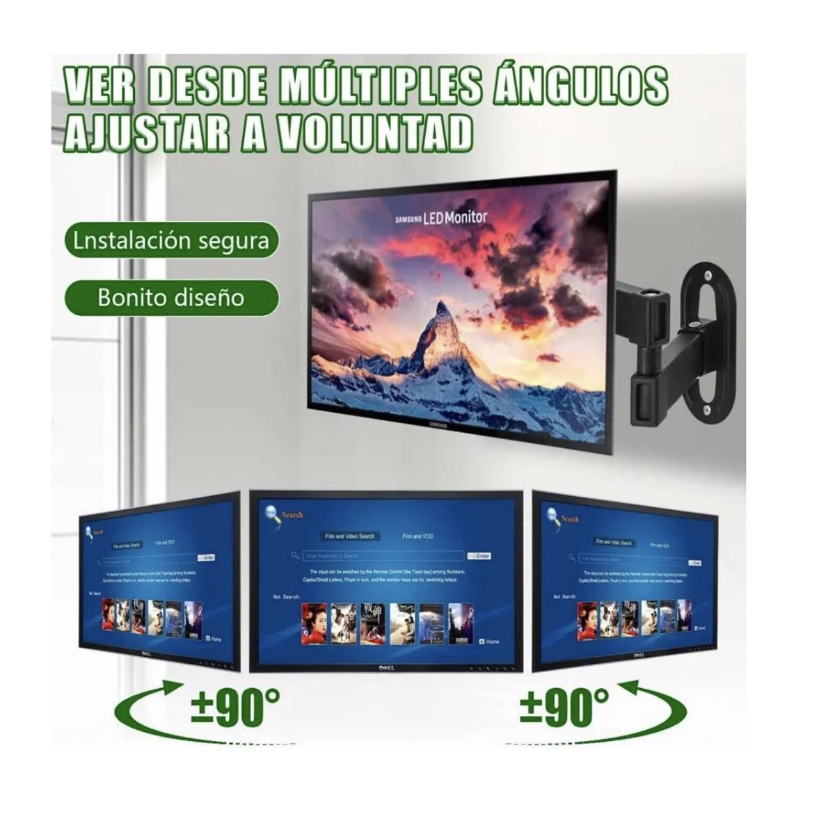 NIA - Soporte Movible Para Monitor Y Tv De 10 A 32 Pulgadas An210