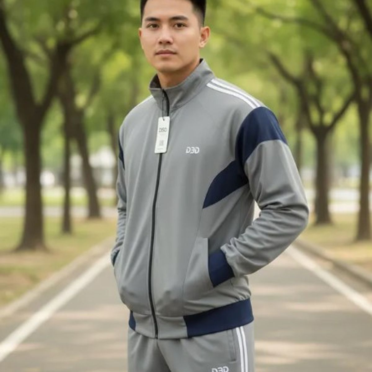 MODA EN CIRCUITO - Conjunto Deportivo O Sudadera Impermeable Para Hombre