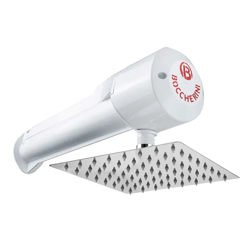 BOCCHERINI - Ducha Lusso Blanca 110V Con regadera de Lujo 20Cm