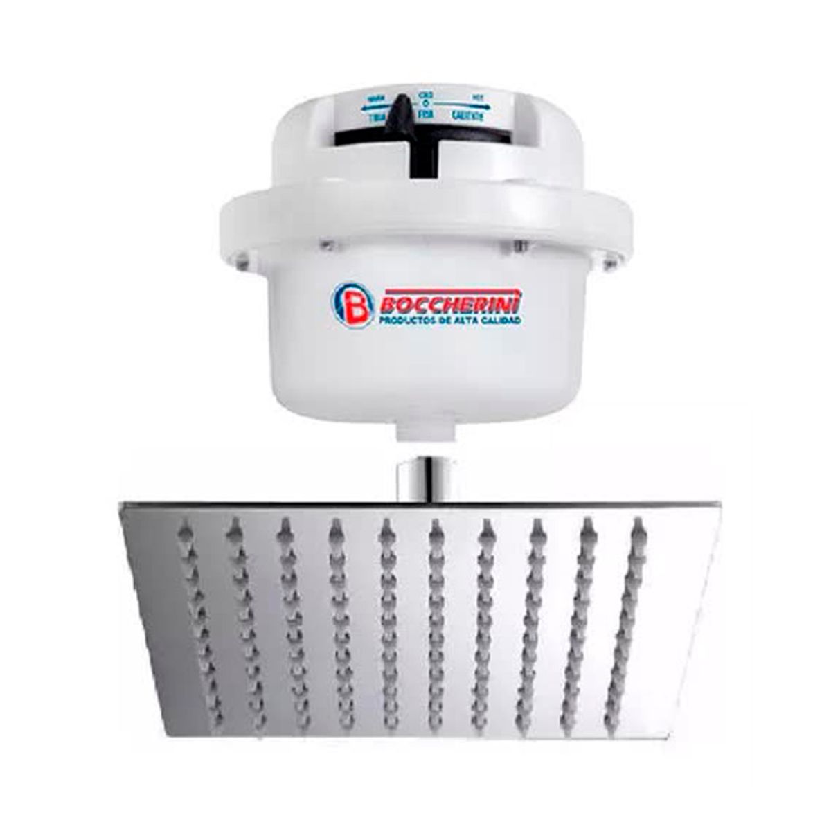 BOCCHERINI - Ducha Control De Temperatura  Regadera Cuadrada de 15 cm